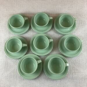 Mint Green Plasticware Set Dallas Ware 32 Pieces 8 Place Settings Vintage